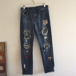 Articles of Society Janis Destroyed Bfriend Jeans
